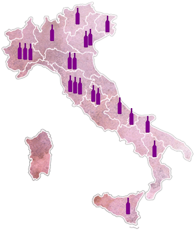 Italian wine density map